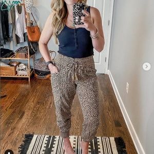 Aerie Leopard Easy Jogger